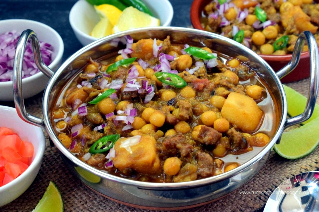 Recipe,Delicious recipe,Homemade,Tiffin,Mutton Ghughni