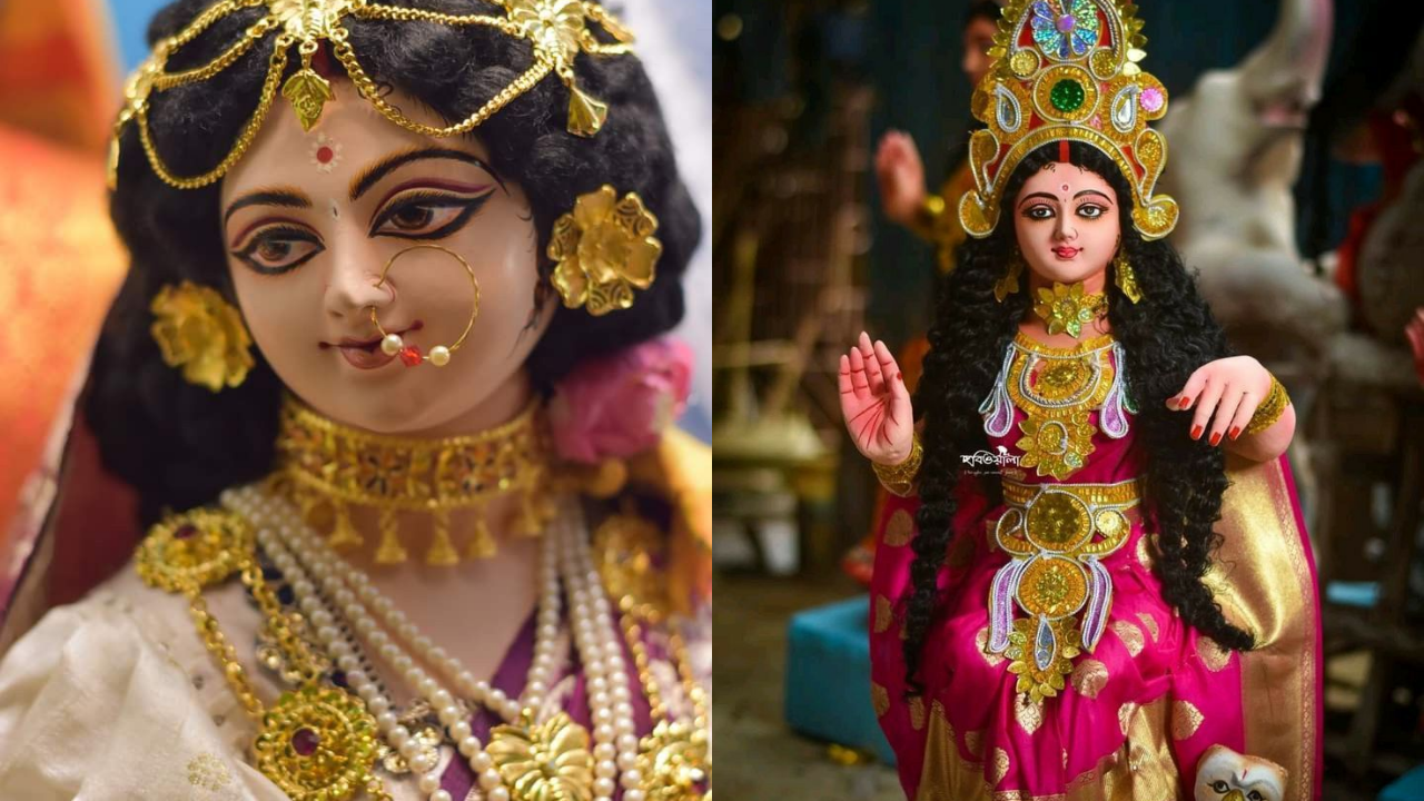 কোজাগরি লক্ষ্মীপুজো২০২৩,বীরভূম,২০ ফুট লক্ষ্মী প্রতিমা